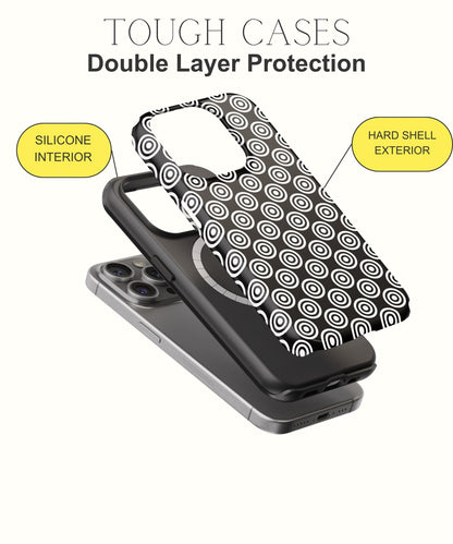 Ethereal Allure: Intricate White Lace - iPhone Case-Monochrome Seduction Case-Tousphone-Tough Case-iPhone 15 Pro Max-Tousphone