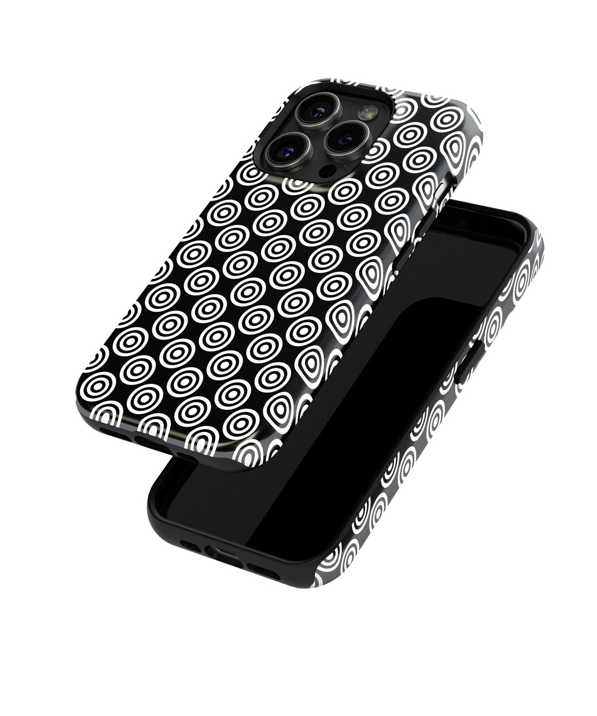 Ethereal Allure: Intricate White Lace - iPhone Case-Monochrome Seduction Case-Tousphone-Tough Case-iPhone 15 Pro Max-Tousphone