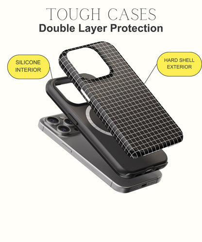 Ethereal Allure: The Enchantment of Contrast - iPhone Case-Monochrome Seduction Case-Tousphone-Tough Case-iPhone 15 Pro Max-Tousphone