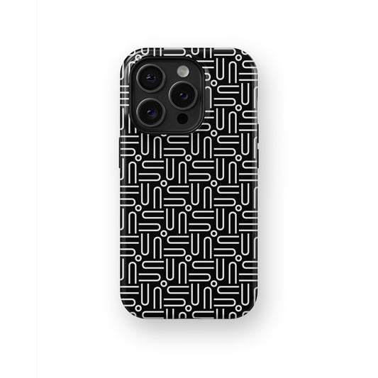 Ethereal Euphoria: Intricate White Lace - iPhone Case-Monochrome Seduction Case-Tousphone-Tough Case-iPhone 15 Pro Max-Tousphone