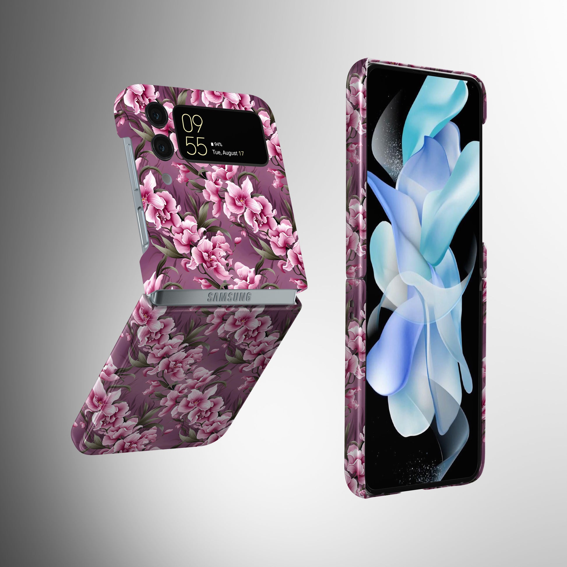 Floral Symphony Nature's Melody in Bloom - Samsung Galaxy Z Flip-Flower Phone Case-Tousphone-Tough Case-Galaxy Z Flip 5-Tousphone