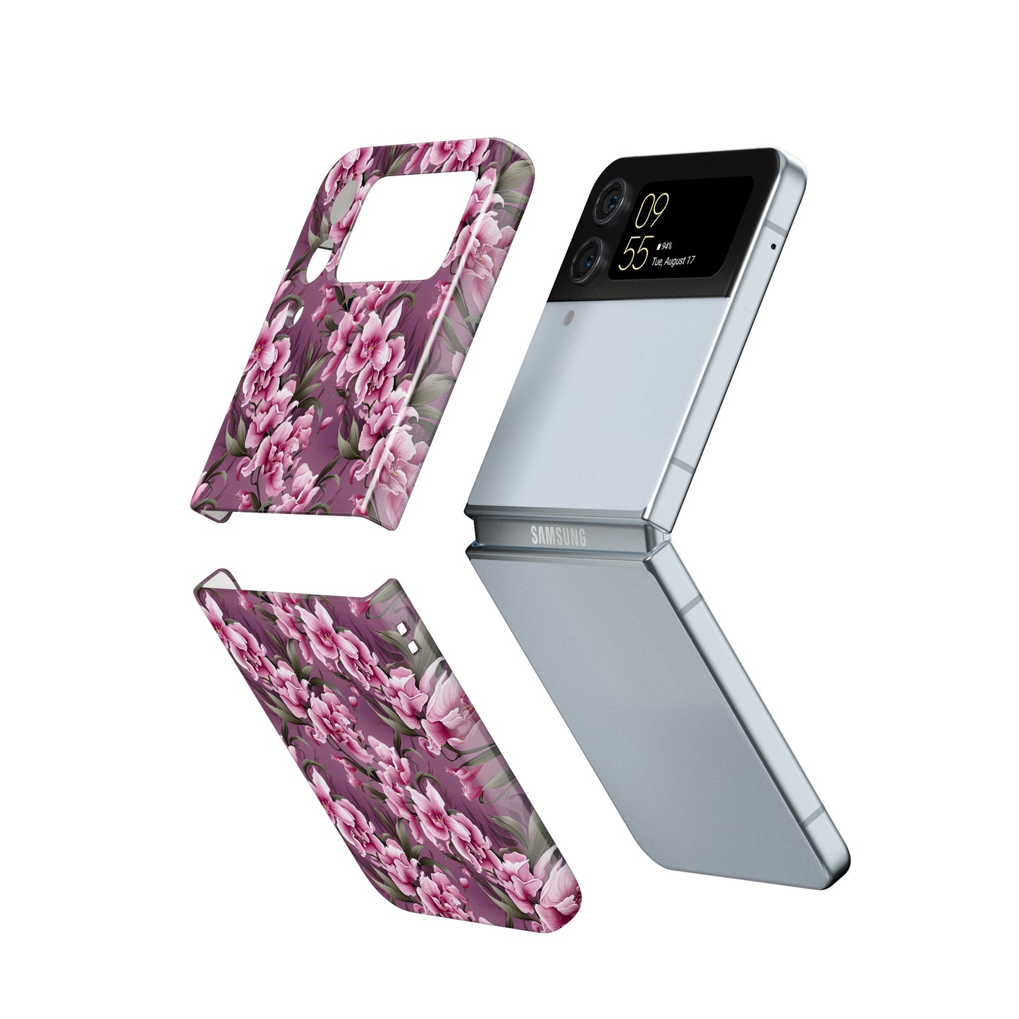 Floral Symphony Nature's Melody in Bloom - Samsung Galaxy Z Flip-Flower Phone Case-Tousphone-Tough Case-Galaxy Z Flip 5-Tousphone