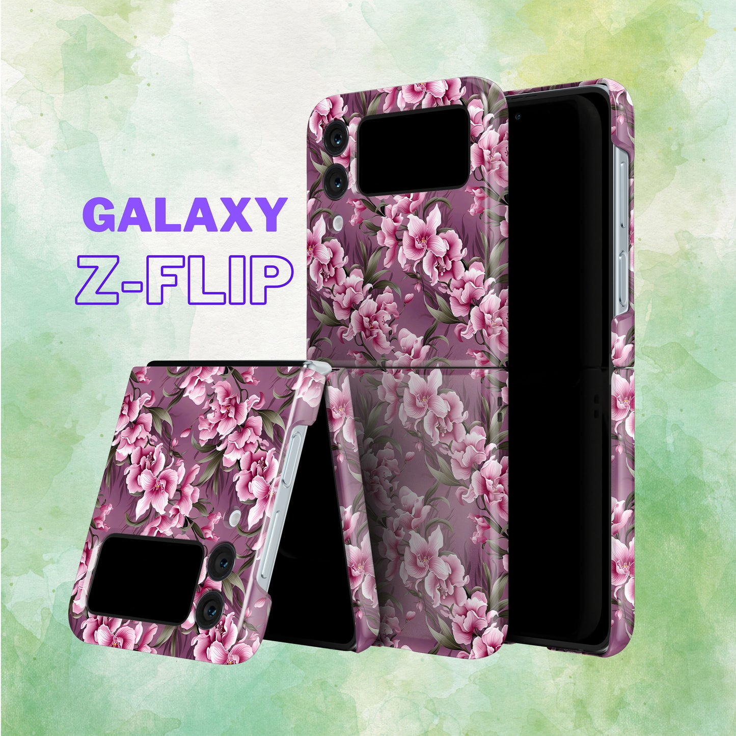 Floral Symphony Nature's Melody in Bloom - Samsung Galaxy Z Flip-Flower Phone Case-Tousphone-Tough Case-Galaxy Z Flip 5-Tousphone