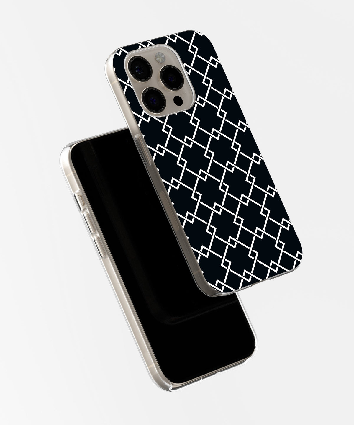 Frostbitten Obsession: Icy White Glitter - iPhone Case-Monochrome Seduction Case-Tousphone-Tough Case-iPhone 15 Pro Max-Tousphone