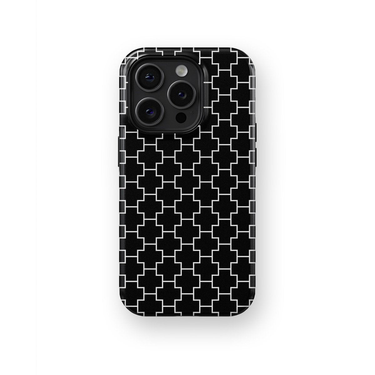 Frosty Dreams: Dreaming in Shades of Black & White - iPhone Case-Monochrome Seduction Case-Tousphone-Tough Case-iPhone 15 Pro Max-Tousphone