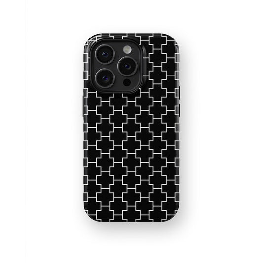Frosty Dreams: Dreaming in Shades of Black & White - iPhone Case-Monochrome Seduction Case-Tousphone-Tough Case-iPhone 15 Pro Max-Tousphone