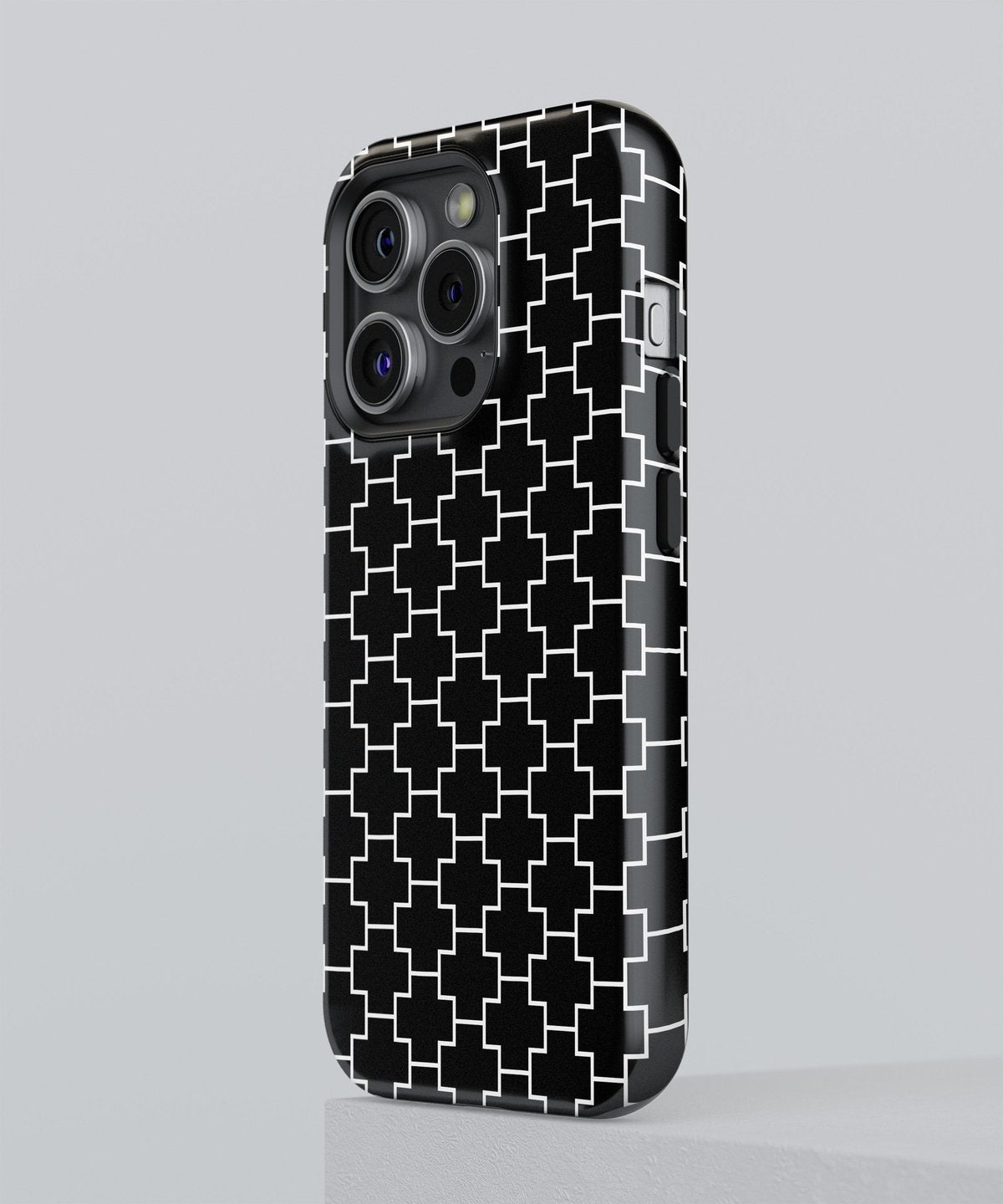 Frosty Dreams: Dreaming in Shades of Black & White - iPhone Case-Monochrome Seduction Case-Tousphone-Tough Case-iPhone 15 Pro Max-Tousphone