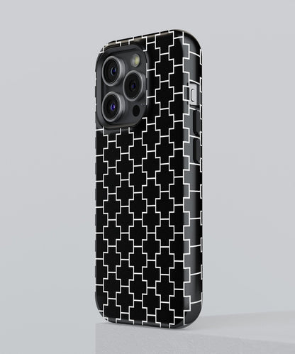 Frosty Dreams: Dreaming in Shades of Black & White - iPhone Case-Monochrome Seduction Case-Tousphone-Tough Case-iPhone 15 Pro Max-Tousphone