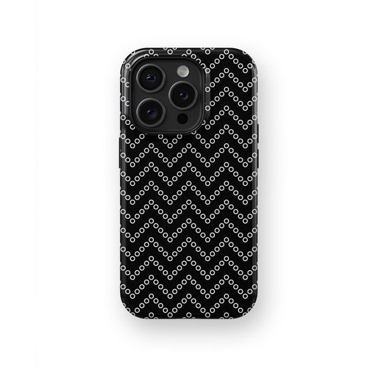 Frosty Elegance: Icy White Feather - iPhone Case-Monochrome Seduction Case-Tousphone-Tough Case-iPhone 15 Pro Max-Tousphone