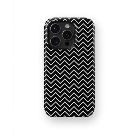 Frosty Noir Nights: A Dance of Black & White - iPhone Case-Monochrome Seduction Case-Tousphone-Tough Case-iPhone 15 Pro Max-Tousphone