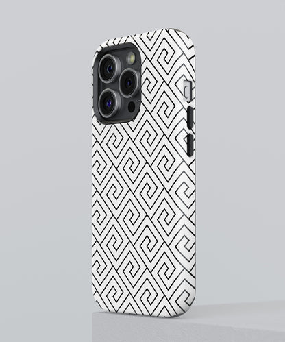 Frosty Reflections: Reflecting Monochrome Beauty - iPhone Case-Monochrome Seduction Case-Tousphone-Tough Case-iPhone 15 Pro Max-Tousphone