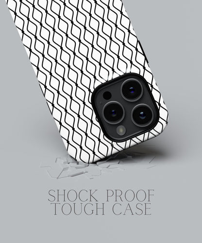Frosty Symphony: Echoes of Monochrome Magic - iPhone Case-Monochrome Seduction Case-Tousphone-Tough Case-iPhone 15 Pro Max-Tousphone