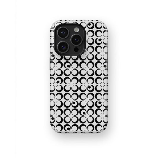 Frosty Twilight: Dancing in Monochrome Shadows - iPhone Case-Monochrome Seduction Case-Tousphone-Tough Case-iPhone 15 Pro Max-Tousphone