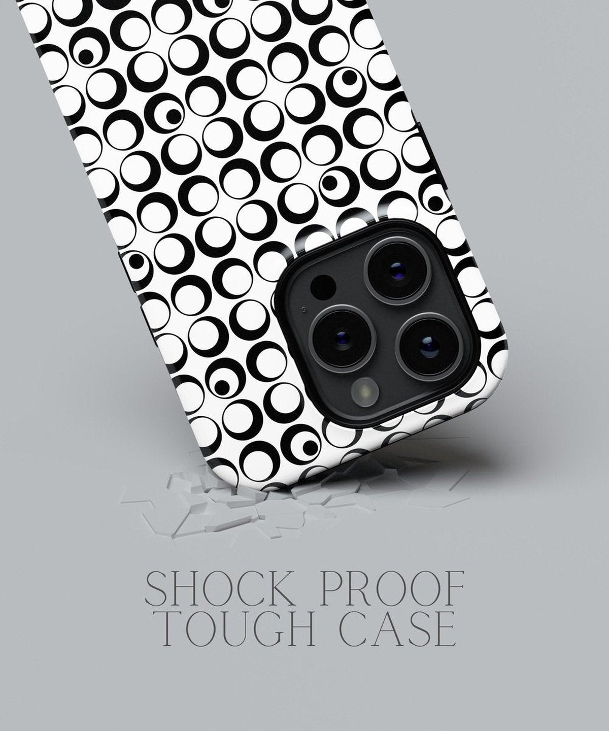 Frosty Twilight: Dancing in Monochrome Shadows - iPhone Case-Monochrome Seduction Case-Tousphone-Tough Case-iPhone 15 Pro Max-Tousphone