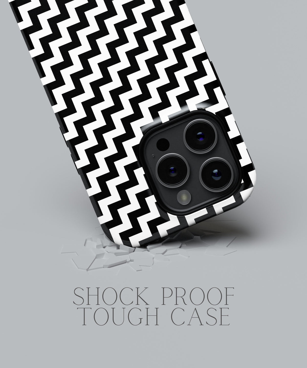 Frosty Whispers: Icy White Feather - iPhone Case-Monochrome Seduction Case-Tousphone-Tough Case-iPhone 15 Pro Max-Tousphone