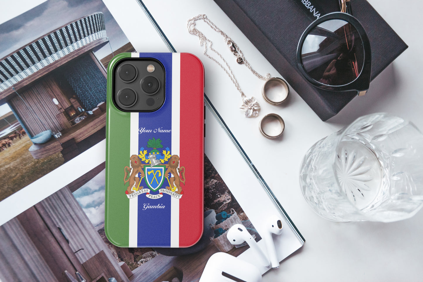 Gambia National Emblem Phone Case