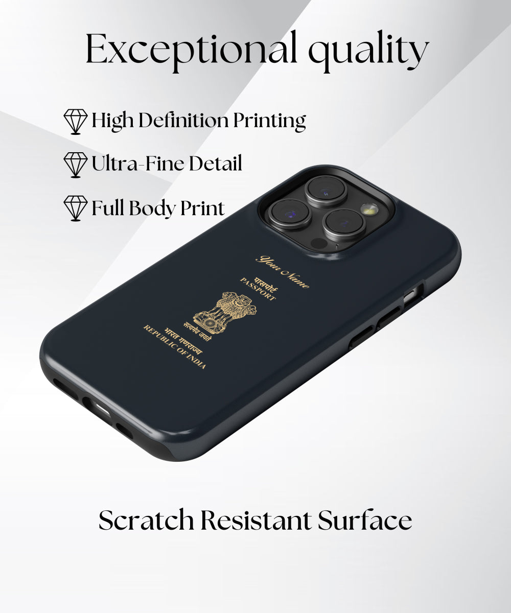 India Passport Phone Case