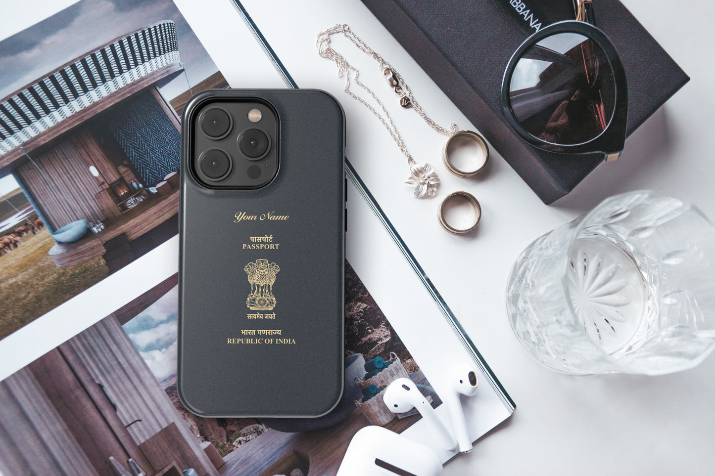 India Passport Phone Case