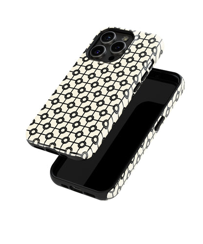 Ivory Intrigue: Whisper-soft White Floral - iPhone Case-Monochrome Seduction Case-Tousphone-Tough Case-iPhone 15 Pro Max-Tousphone