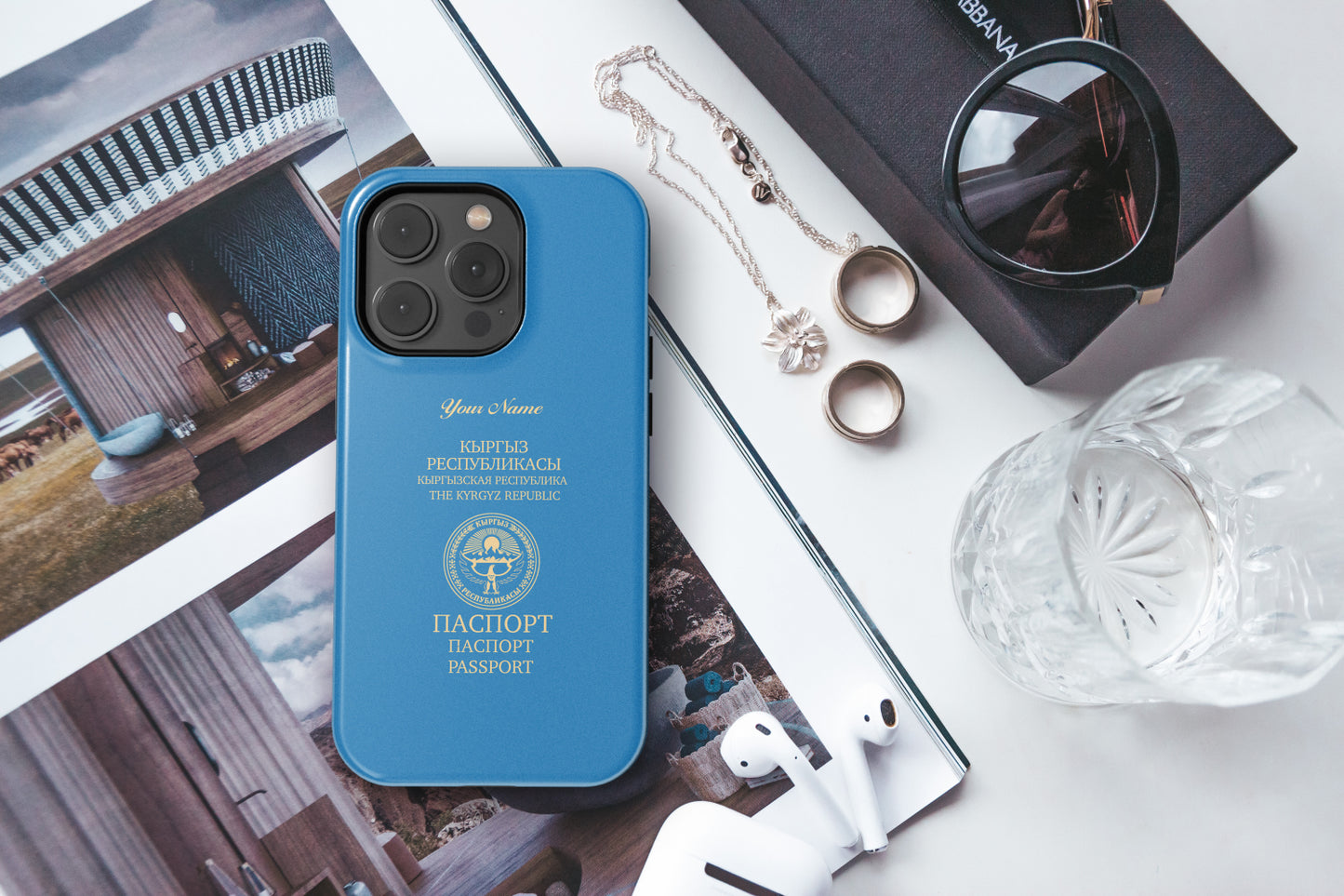 Kyrgyzstan Passport Phone Case