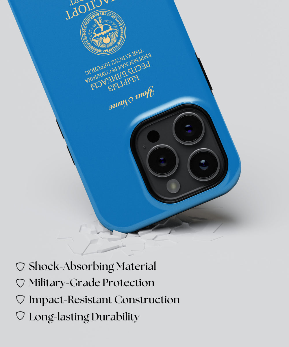 Kyrgyzstan Passport Phone Case