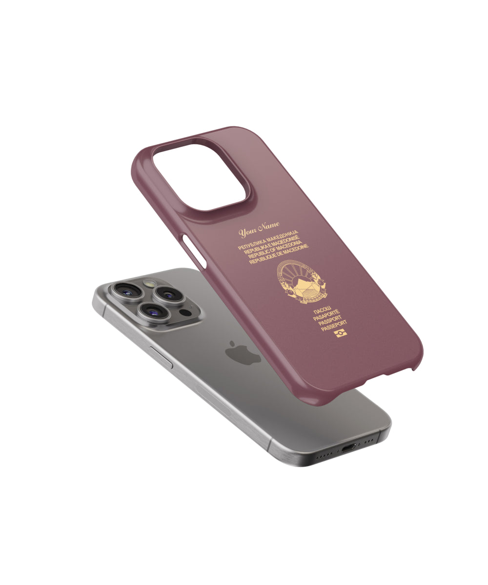 North Macedonia Passport Phone Case