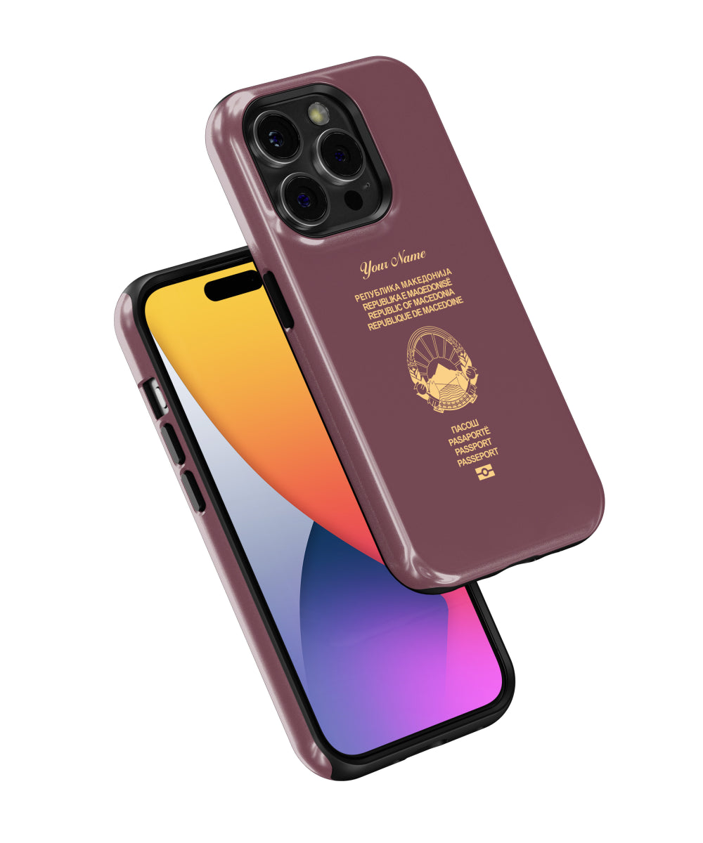 North Macedonia Passport Phone Case