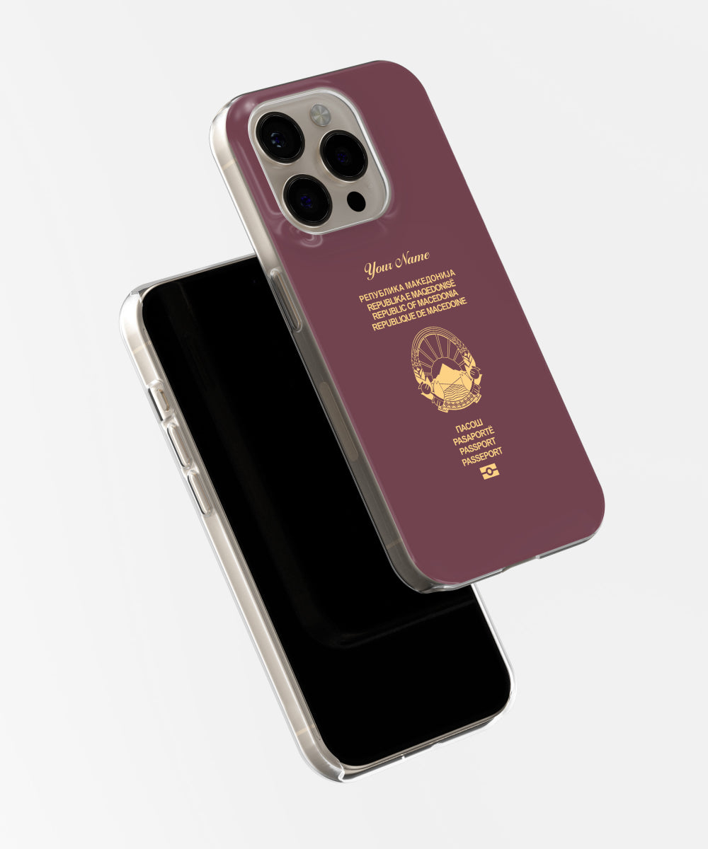 North Macedonia Passport Phone Case