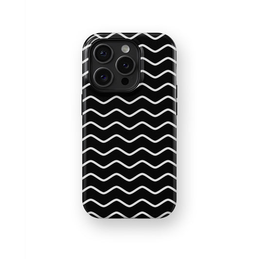 Midnight Elegance: Velvet Black Floral - iPhone Case-Monochrome Seduction Case-Tousphone-Tough Case-iPhone 15 Pro Max-Tousphone