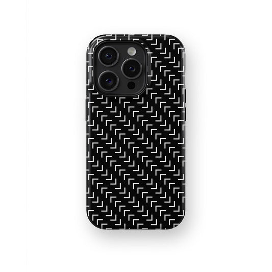 Midnight Lace: Intricate Black Lace - iPhone Case-Monochrome Seduction Case-Tousphone-Tough Case-iPhone 15 Pro Max-Tousphone