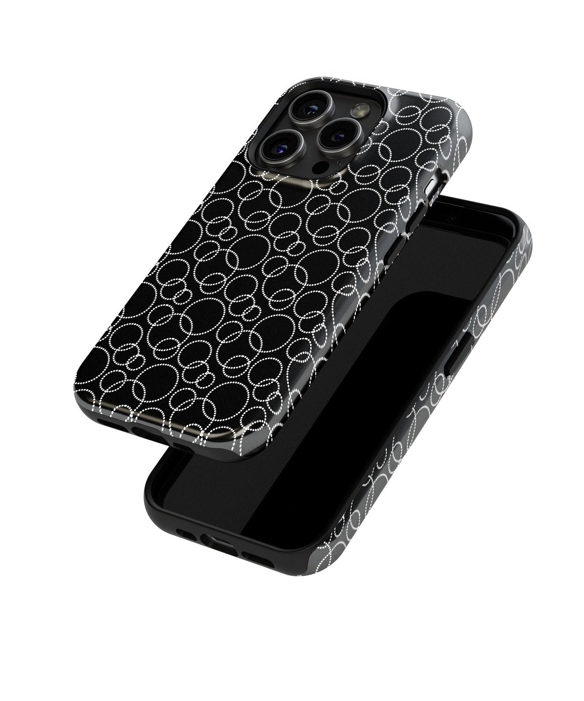 Midnight Passion: Sensuous Black Lace - iPhone Case-Monochrome Seduction Case-Tousphone-Tough Case-iPhone 15 Pro Max-Tousphone