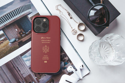 Montenegro Passport Phone Case