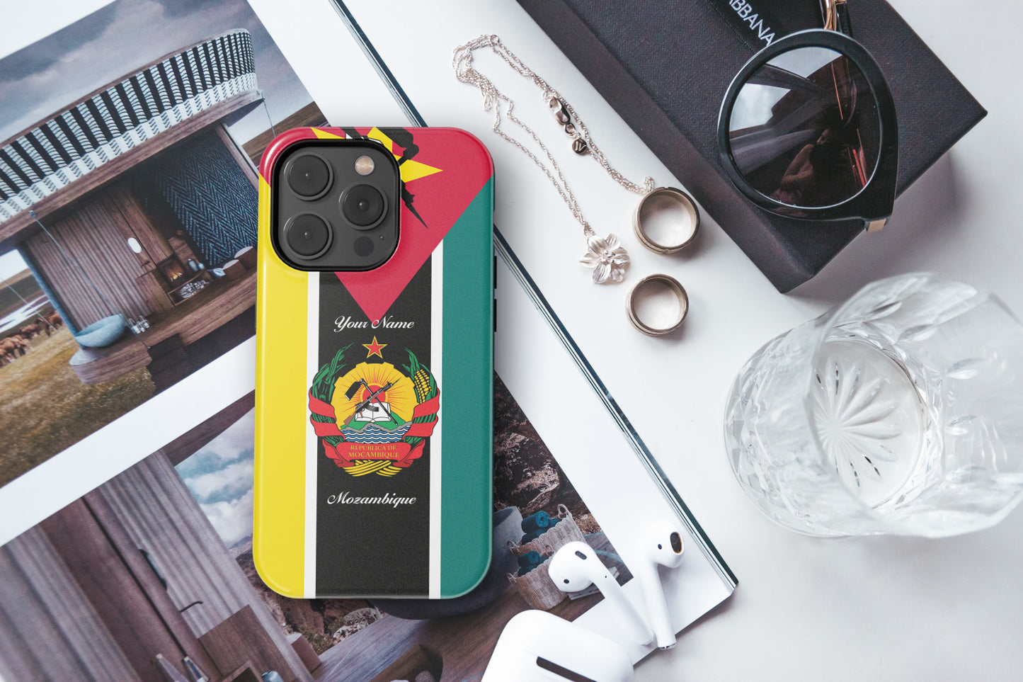 Mozambique National Emblem Phone Case