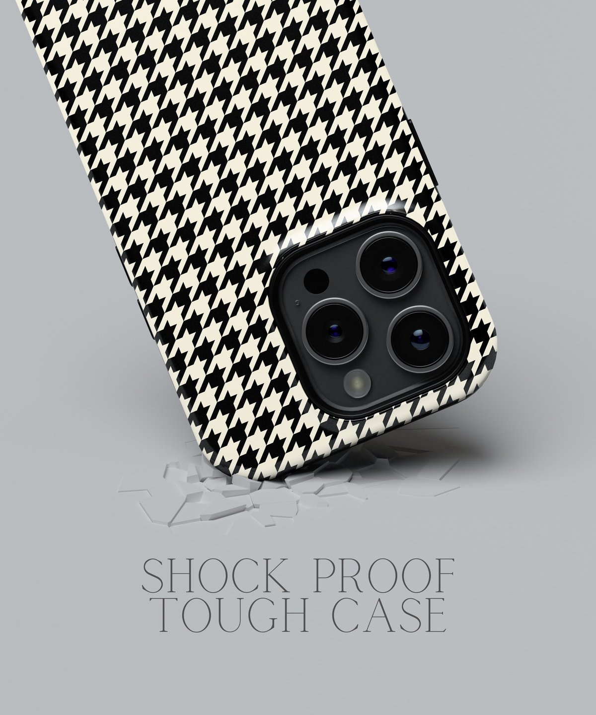 Noir Enigma: Glossy Black Marble - iPhone Case-Monochrome Seduction Case-Tousphone-Tough Case-iPhone 15 Pro Max-Tousphone
