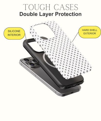 Noir Seduction: Glossy Black Floral - iPhone Case-Monochrome Seduction Case-Tousphone-Tough Case-iPhone 15 Pro Max-Tousphone