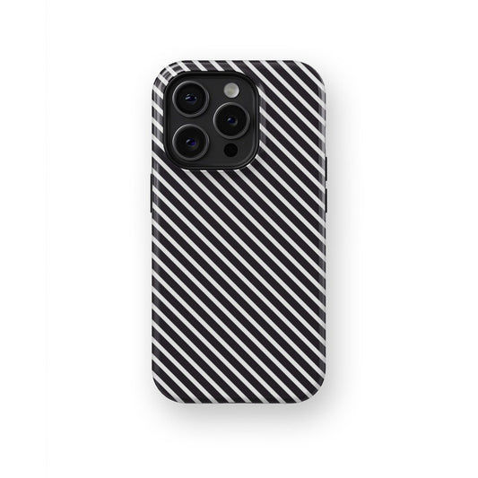 Noir Temptation: Glossy Black Lace - iPhone Case-Monochrome Seduction Case-Tousphone-Tough Case-iPhone 15 Pro Max-Tousphone