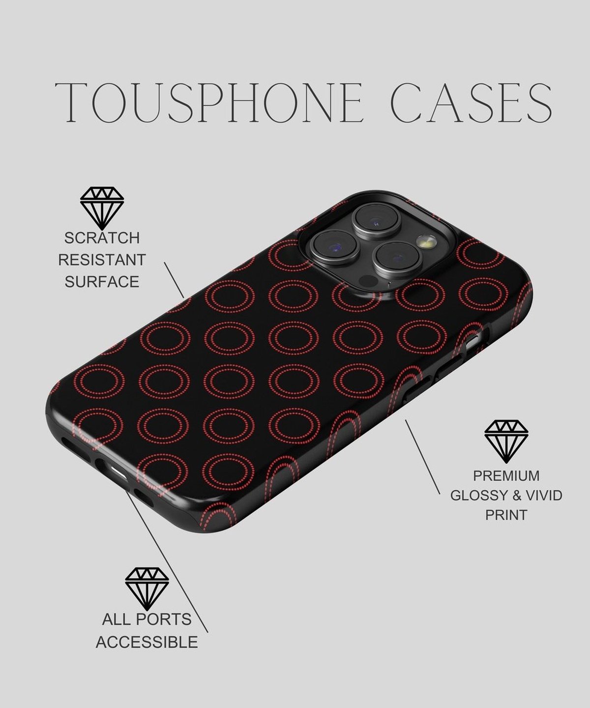 Rhapsody in Velvet - iPhone Case-Red Tempation Case-Tousphone-iPhone 15 Pro Max-Tousphone