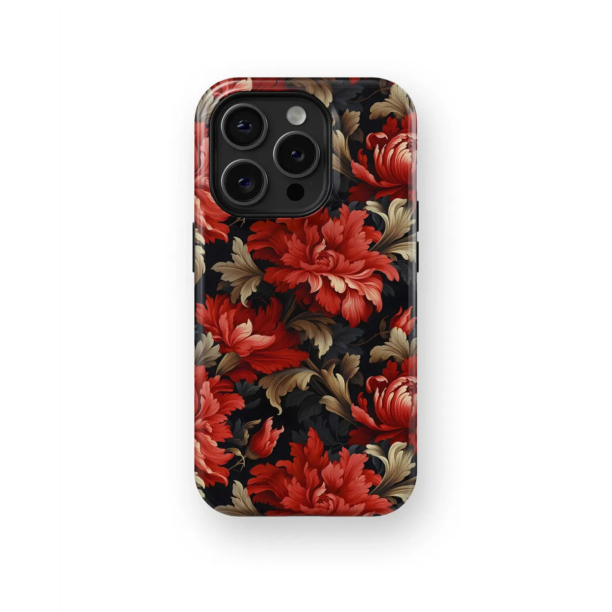 Ruby Garden The Elegance of Red Blooms - iPhone Case-Tough Case-iPhone 15 Pro Max-Tousphone