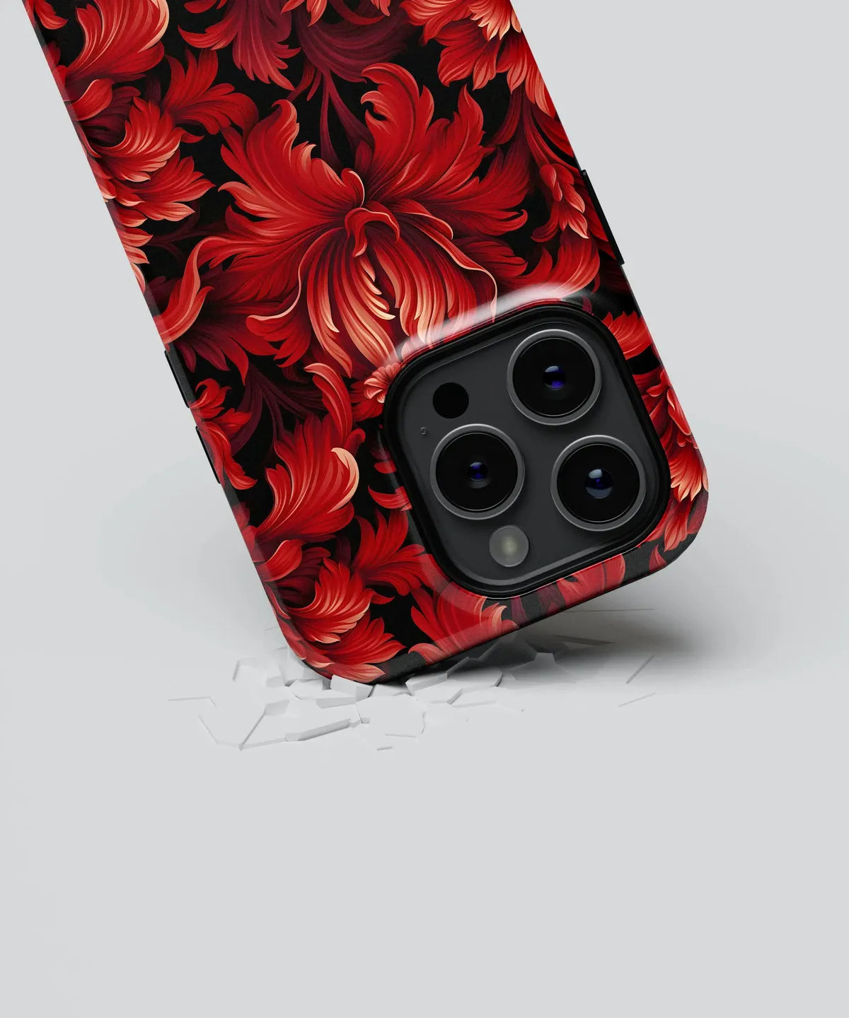 Ruby Revelry Exploring the World of Red Blooms - iPhone Case-Tousphone