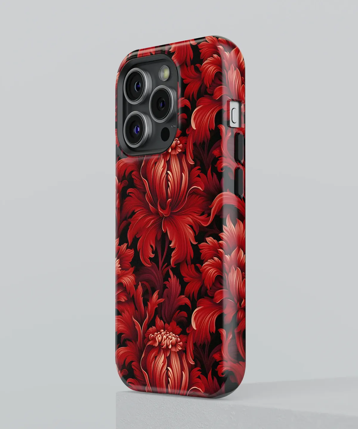 Ruby Revelry Exploring the World of Red Blooms - iPhone Case-Tousphone