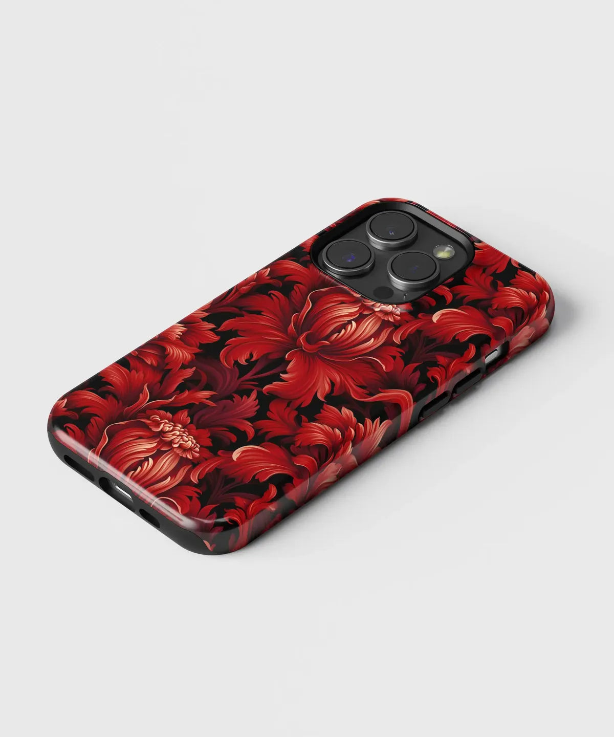 Ruby Revelry Exploring the World of Red Blooms - iPhone Case-Tousphone