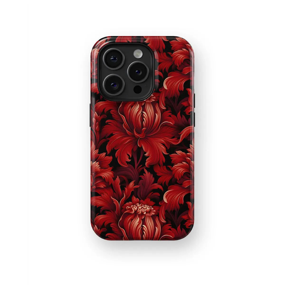 Ruby Revelry Exploring the World of Red Blooms - iPhone Case-Tough Case-iPhone 15 Pro Max-Tousphone