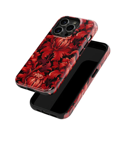 Ruby Revelry Exploring the World of Red Blooms - iPhone Case-Tousphone