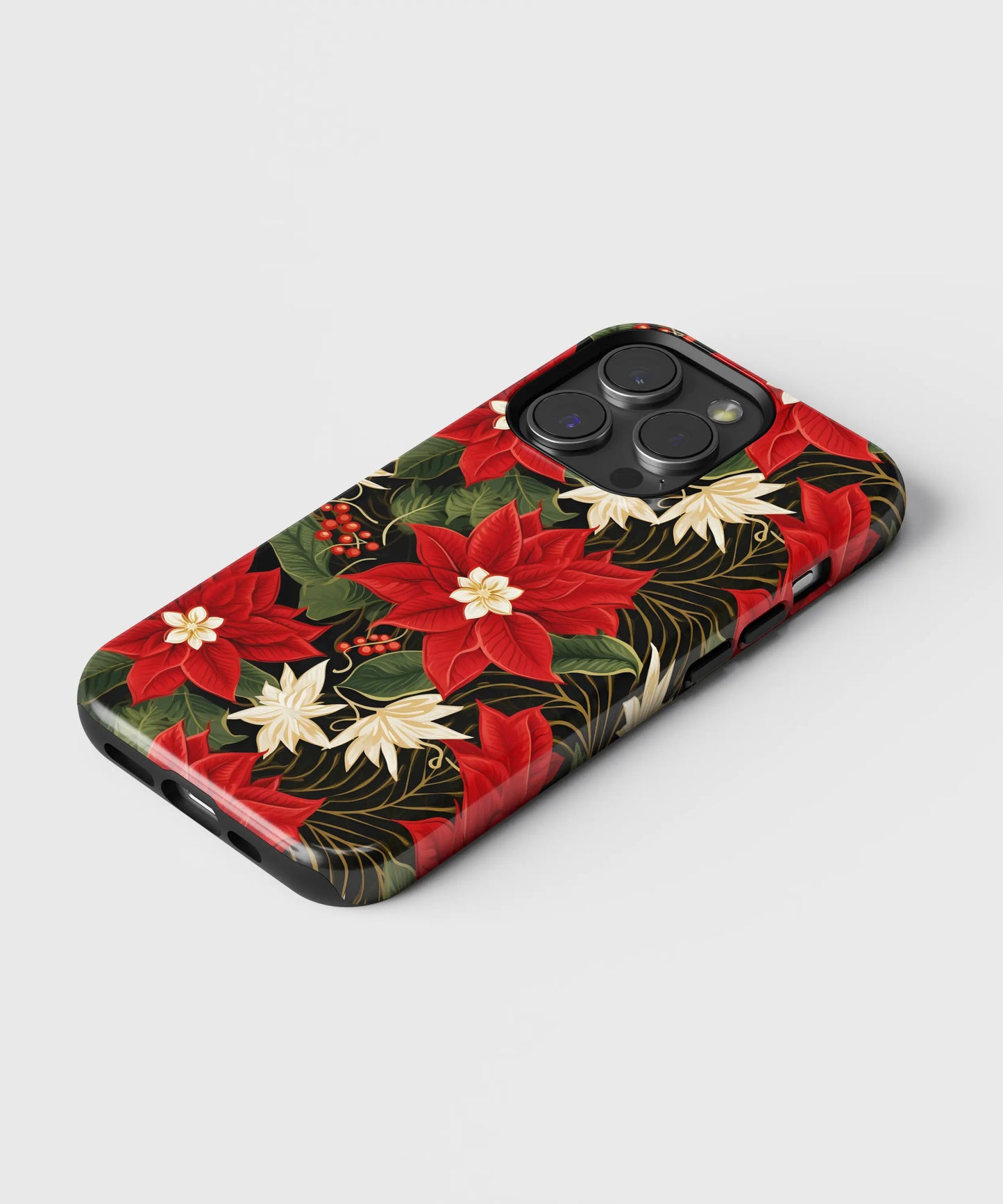 Sanguine Serenade The Allure of Red Flowers - iPhone Case-Tousphone