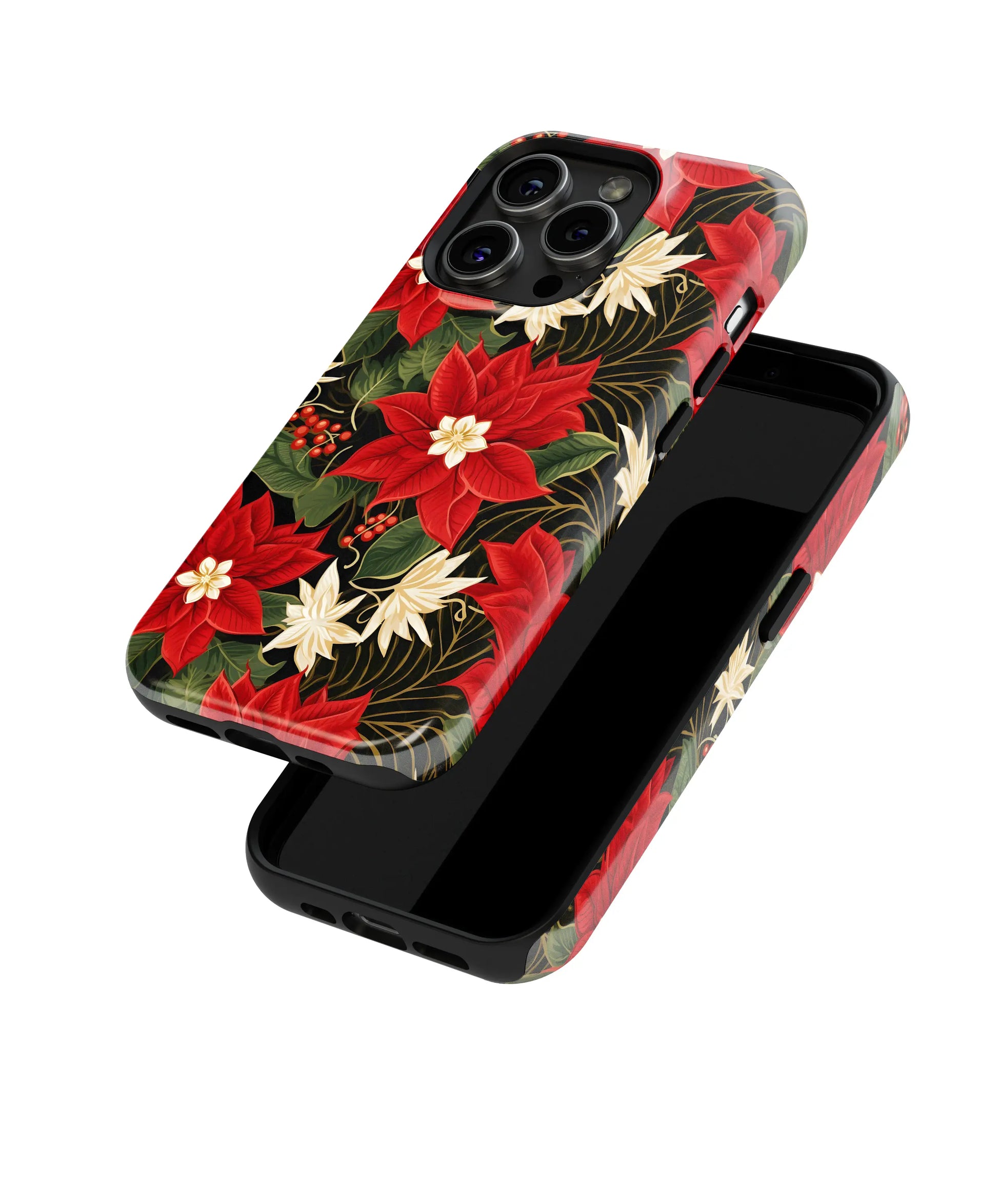 Sanguine Serenade The Allure of Red Flowers - iPhone Case-Tousphone