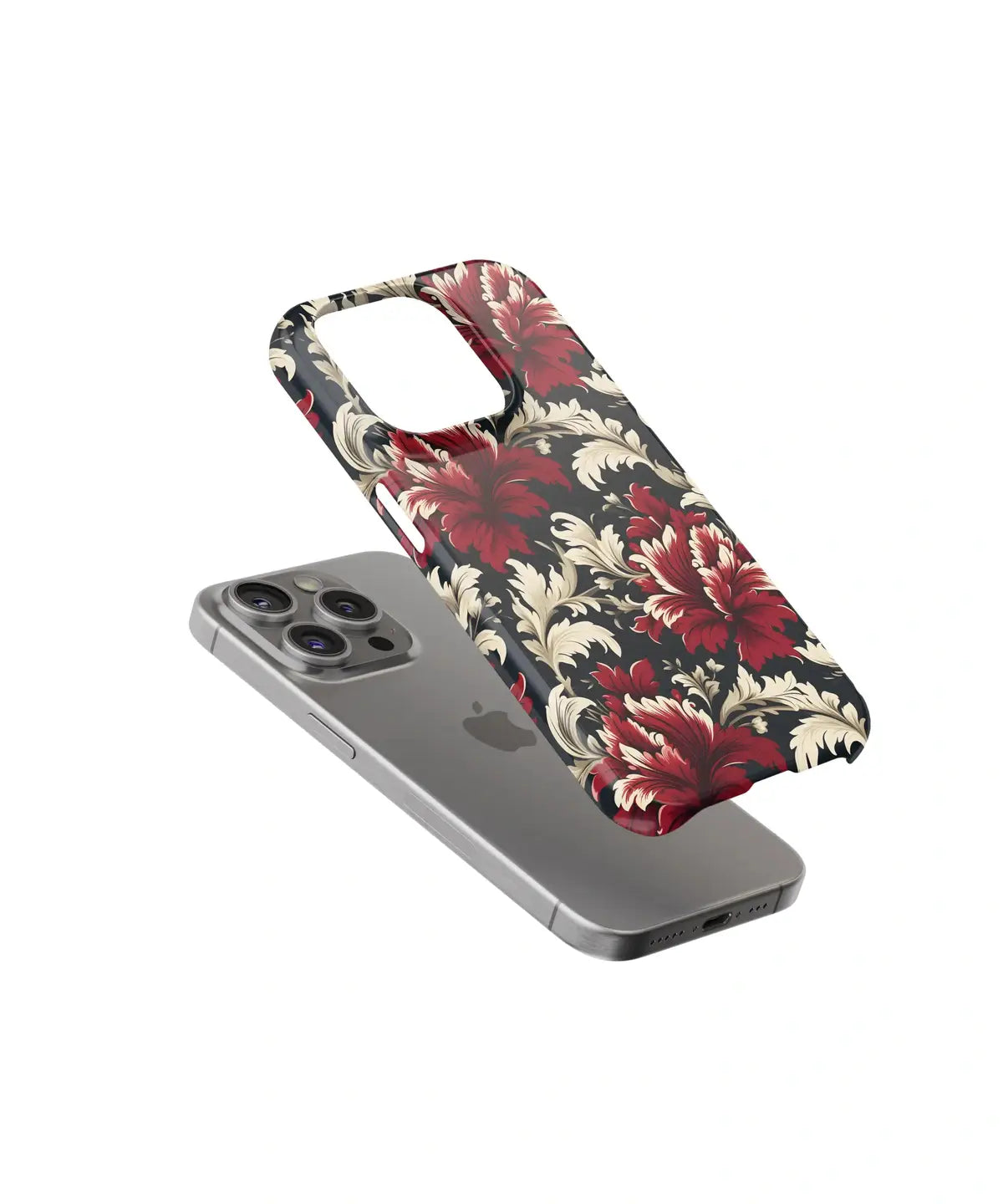 Scarlet Sonata Harmony in Red Floral Beauty - iPhone Case-Slim Case-iPhone 15 Pro Max-Tousphone