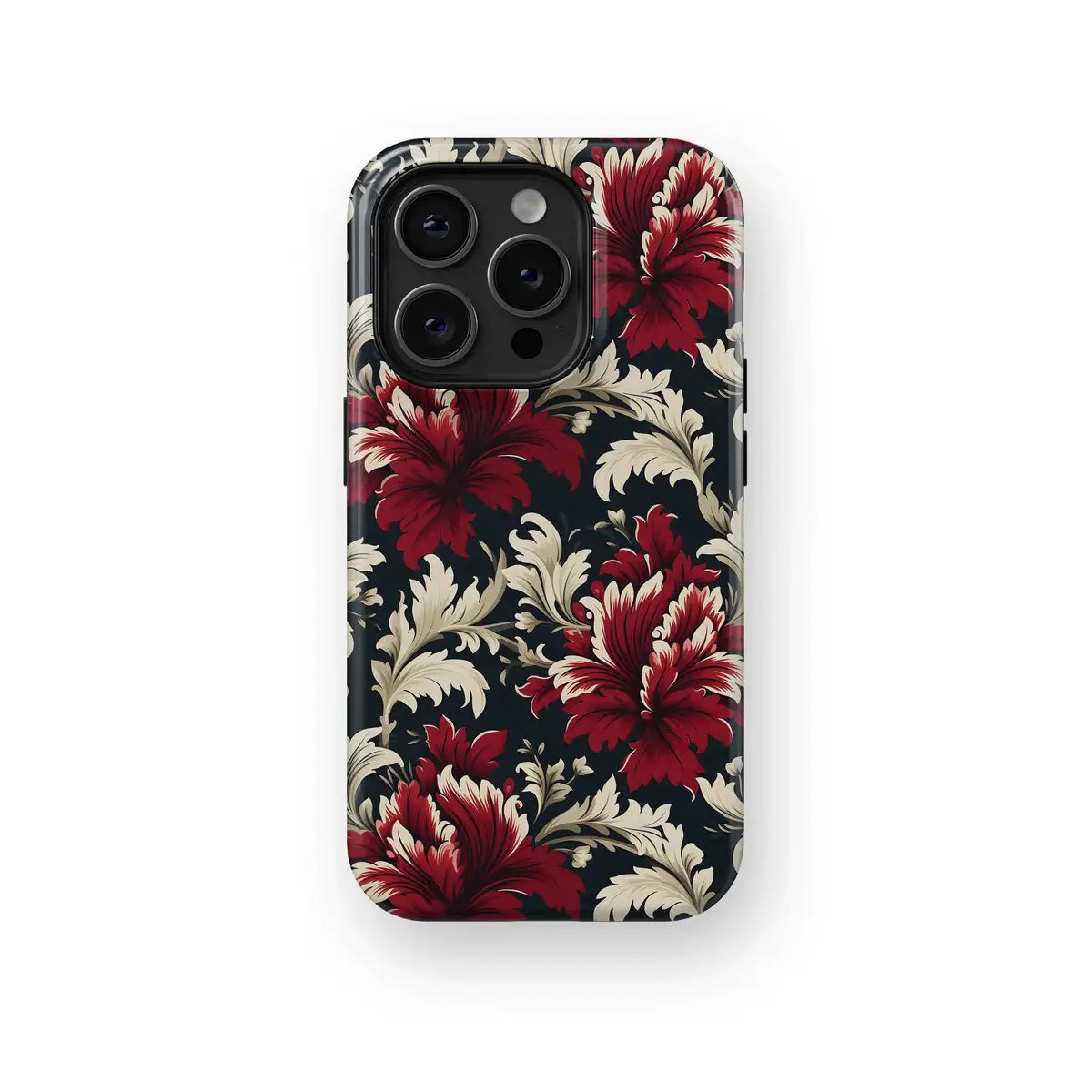 Scarlet Sonata Harmony in Red Floral Beauty - iPhone Case-Tough Case-iPhone 15 Pro Max-Tousphone