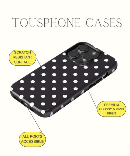 Seductive Noir: Black Lace - iPhone Case-Monochrome Seduction Case-Tousphone-Tough Case-iPhone 15 Pro Max-Tousphone