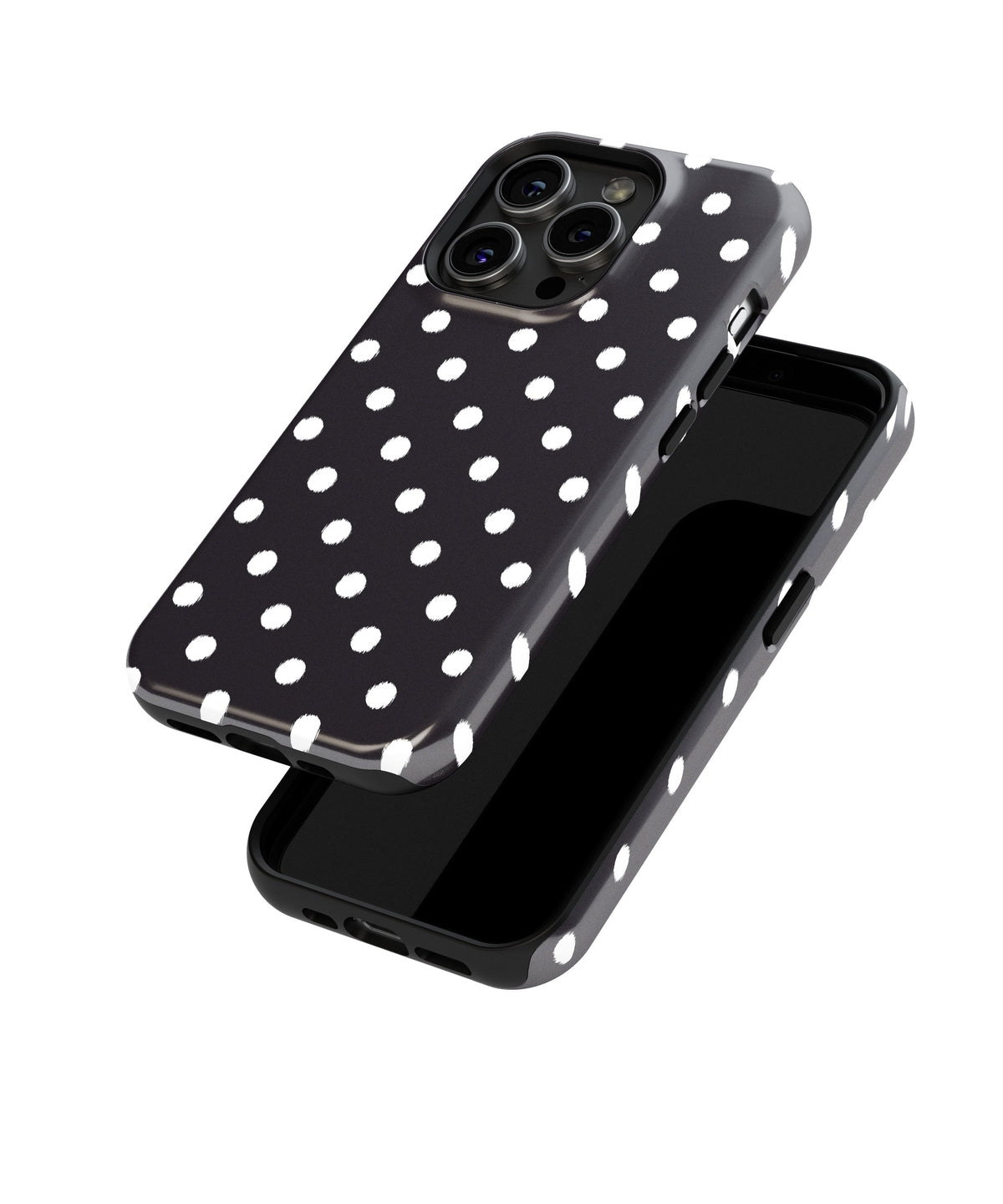 Seductive Noir: Black Lace - iPhone Case-Monochrome Seduction Case-Tousphone-Tough Case-iPhone 15 Pro Max-Tousphone