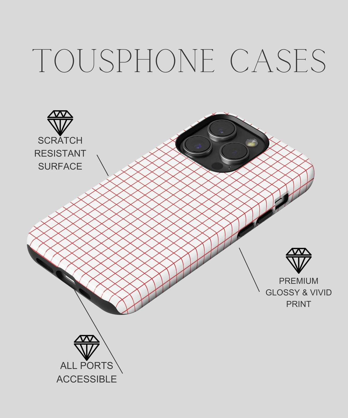 Sensuous Allure - iPhone Case-Red Tempation Case-Tousphone-iPhone 15 Pro Max-Tousphone
